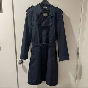 Vintage Woodmere 42 Navy Blue Peacoat Trench Coat with detachable liner